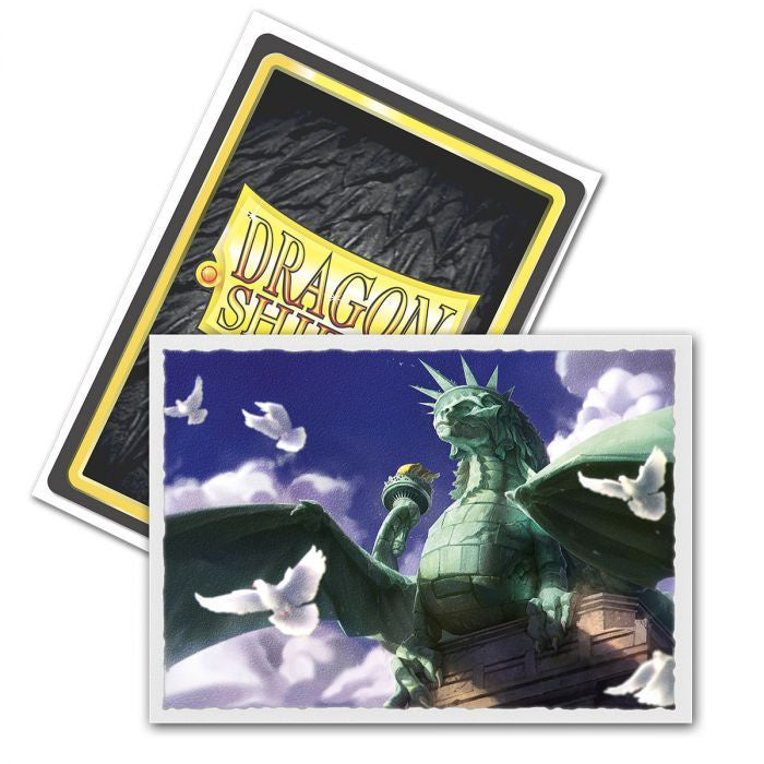 Sleeves - Dragon Shield - Box 100 - MATTE Art - Dragon of Liberty-1