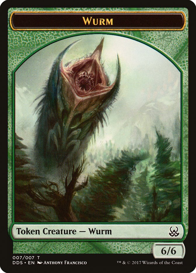 Wurm Token [Duel Decks: Mind vs. Might Tokens]-1