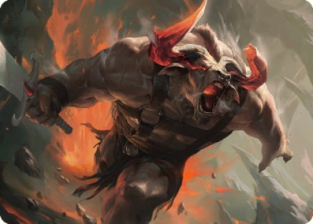 Furious Bellow Art Card [Dominaria United Art Series]-1