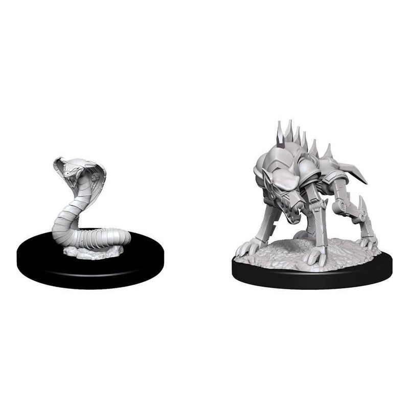 D&D Nolzurs Marvelous Unpainted Miniatures Iron Cobra & Iron Defender-1