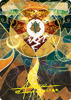 Lightning Bolt Art Card (Gold-Stamped Signature) [Strixhaven: School of Mages Art Series]-1