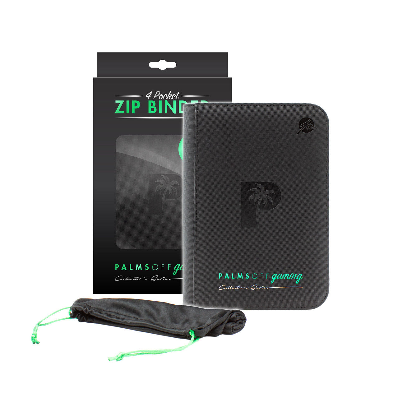 Collector's Series 4 Pocket Zip Trading Card Binder - Black-4
