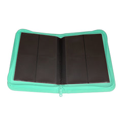Collector's Series 4 Pocket Zip Trading Card Binder - TURQUOISE-4