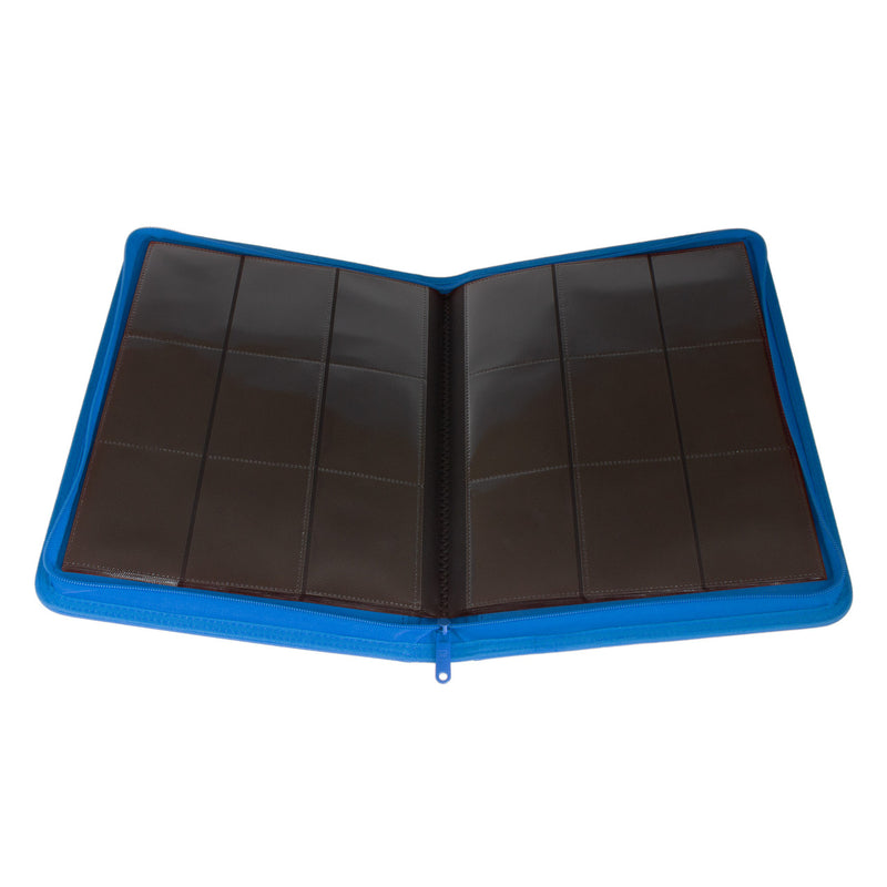 Collector's Series 9 Pocket Zip Trading Card Binder - BLUE-4
