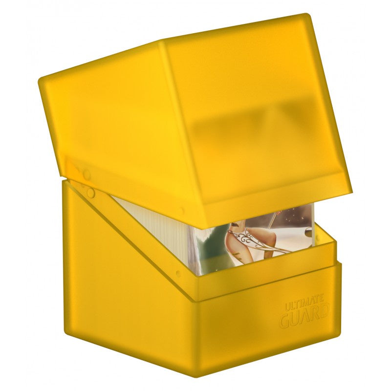 Ultimate Guard Boulder Deck Case 100+ Standard Size Amber Deck Box-1