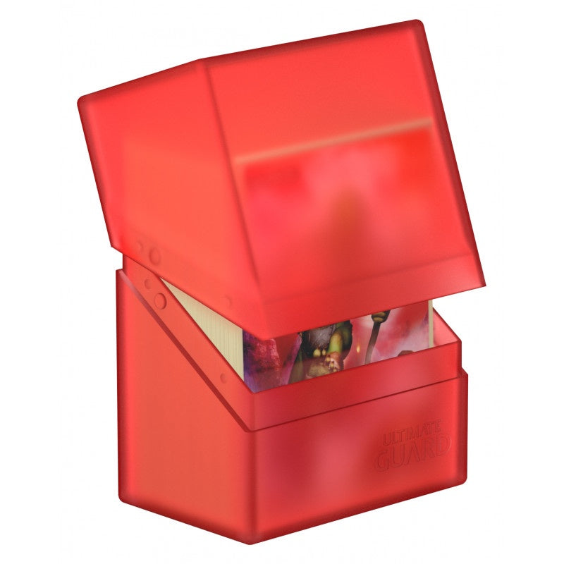 Ultimate Guard Boulder Deck Case 60+ Standard Size Ruby-1