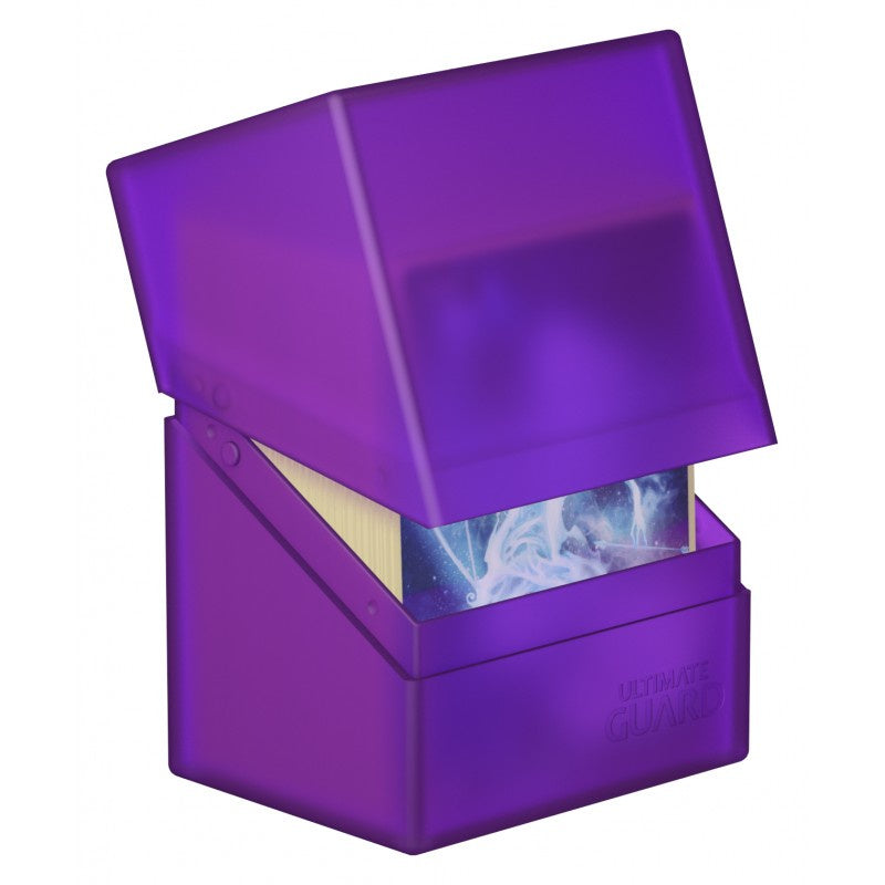 Ultimate Guard Boulder Deck Case 80+ Standard Size Amethyst Deck Box