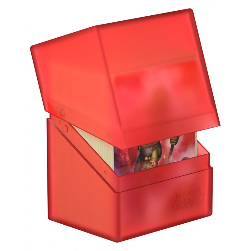 Ultimate Guard Boulder Deck Case 80+ Standard Size Ruby Deck Box