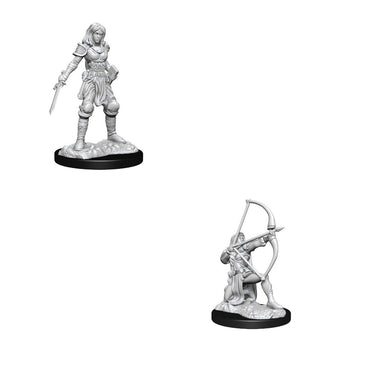 Pathfinder Deep Cuts Unpainted Miniatures Human Fighter Female