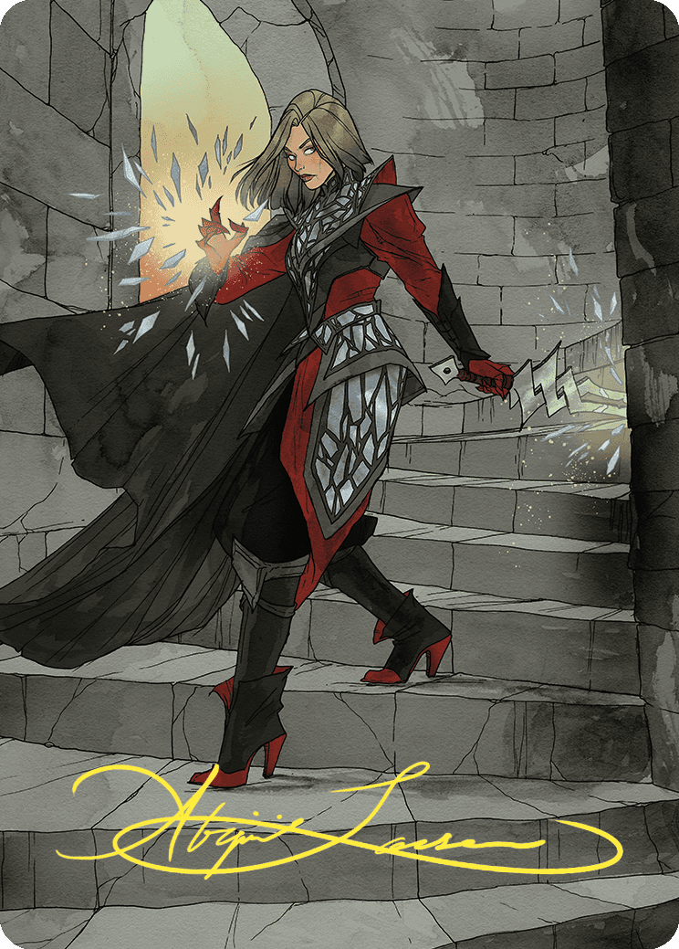Rowan, Scion of War Art Card (59/81) (Gold-Stamped Signature) [Wilds of Eldraine Art Series]-1
