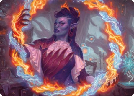 Rootha, Mercurial Artist Art Card [Strixhaven: School of Mages Art Series]-1