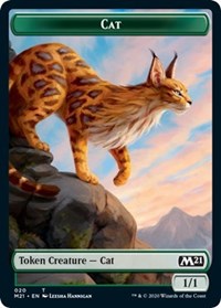 Cat (020) // Soldier Double-Sided Token [Core Set 2021 Tokens]-1