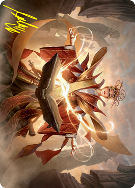 Augusta, Dean of Order Art Card (Gold-Stamped Signature) [Strixhaven: School of Mages Art Series]-1