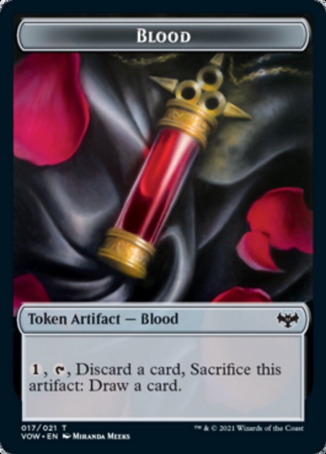 Construct (006) // Blood (017) Double-Sided Token [Challenger Decks 2022 Tokens]-2