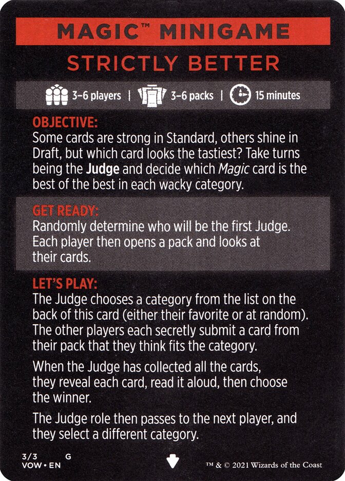 Strictly Better (Magic Minigame) [Innistrad: Crimson Vow Minigame]-1