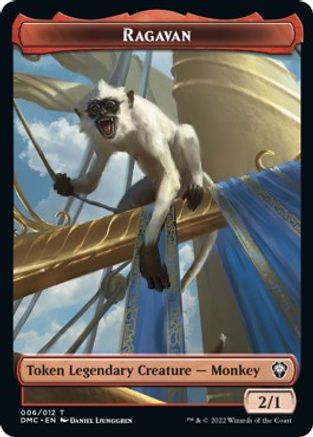 Ragavan // Treasure Double-Sided Token [Dominaria United Commander Tokens]-1