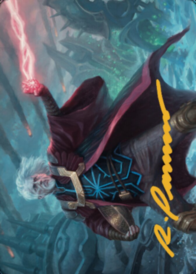 Urza, Lord Protector Art Card (Gold-Stamped Signature) [The Brothers' War Art Series]-1