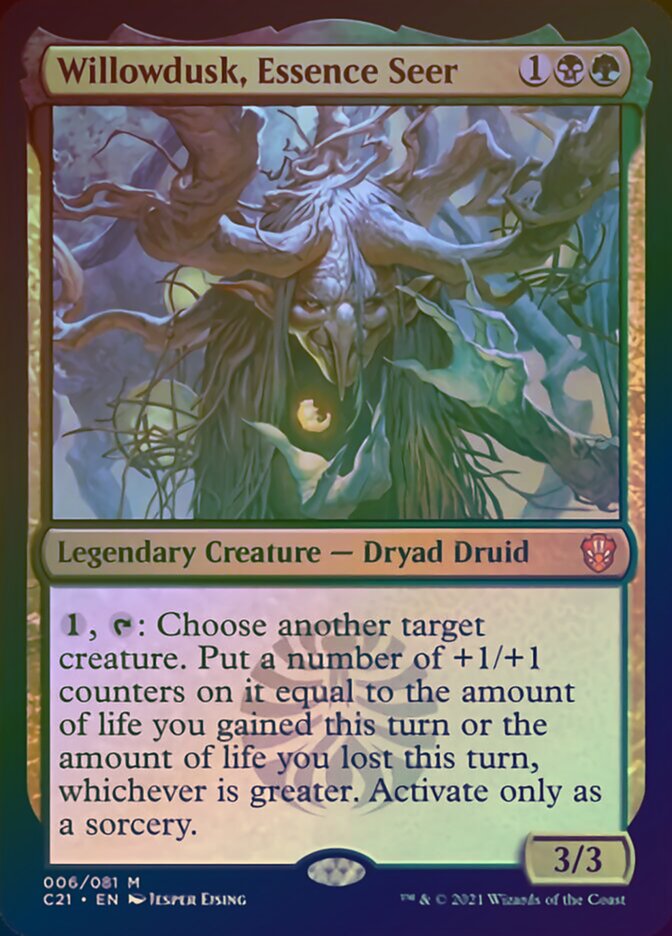 Willowdusk, Essence Seer (Display Commander) [Commander 2021]-1