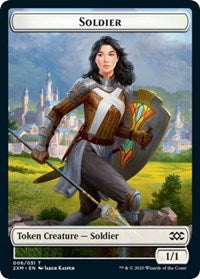 Soldier // Squirrel Double-Sided Token [Double Masters Tokens]-1