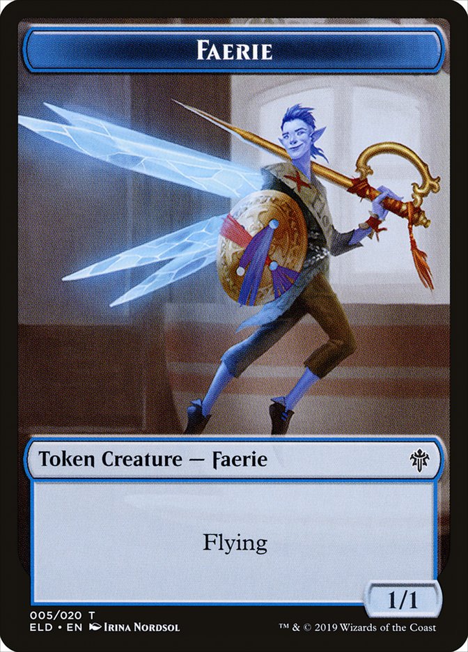 Faerie Token [Throne of Eldraine Tokens]-1