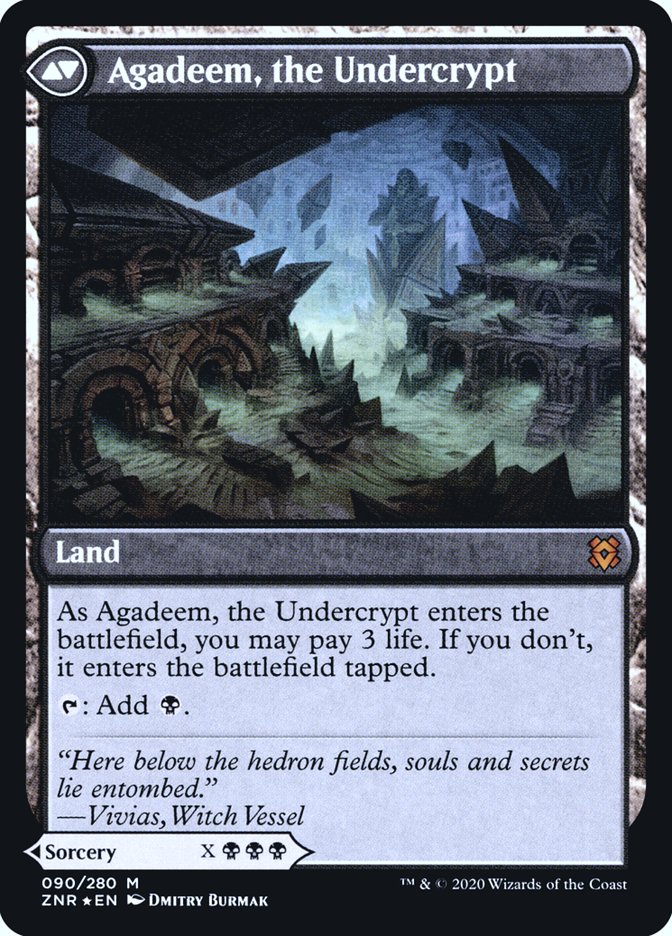 Agadeem's Awakening // Agadeem, the Undercrypt [Zendikar Rising Prerelease Promos]-2