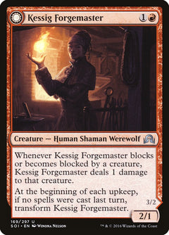 Kessig Forgemaster // Flameheart Werewolf [Shadows over Innistrad]-1