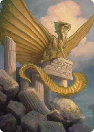 Ancient Gold Dragon Art Card (05) [Commander Legends: Battle for Baldur's Gate Art Series]-1