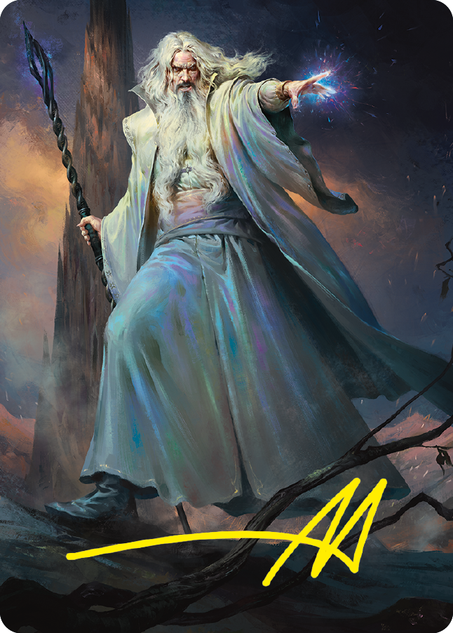 Saruman of Many Colors Art Card (Gold-Stamped Signature) [The Lord of the Rings: Tales of Middle-earth Art Series]-1