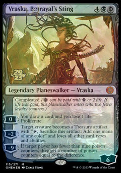 Vraska, Betrayal's Sting [Phyrexia: All Will Be One Prerelease Promos]-1