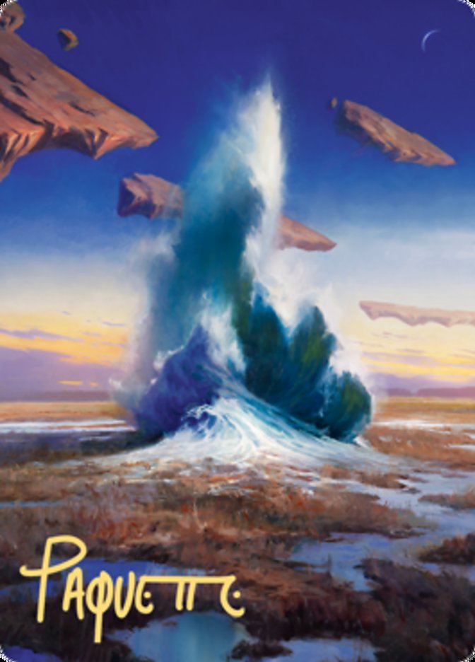 Flooded Strand Art Card (Gold-Stamped Signature) [Zendikar Rising Art Series]-1