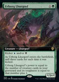 Urborg Lhurgoyf (Extended Art) [Dominaria United]-1