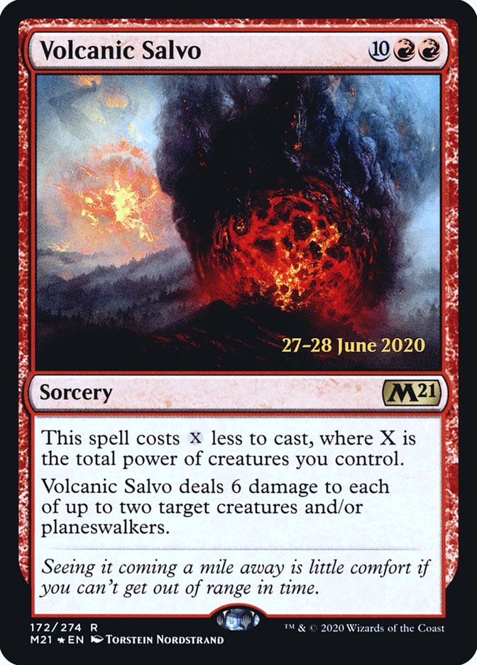 Volcanic Salvo [Core Set 2021 Prerelease Promos]-1