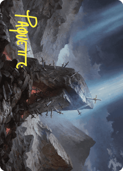 The Irencrag Art Card (Gold-Stamped Signature) [Wilds of Eldraine Art Series]-1