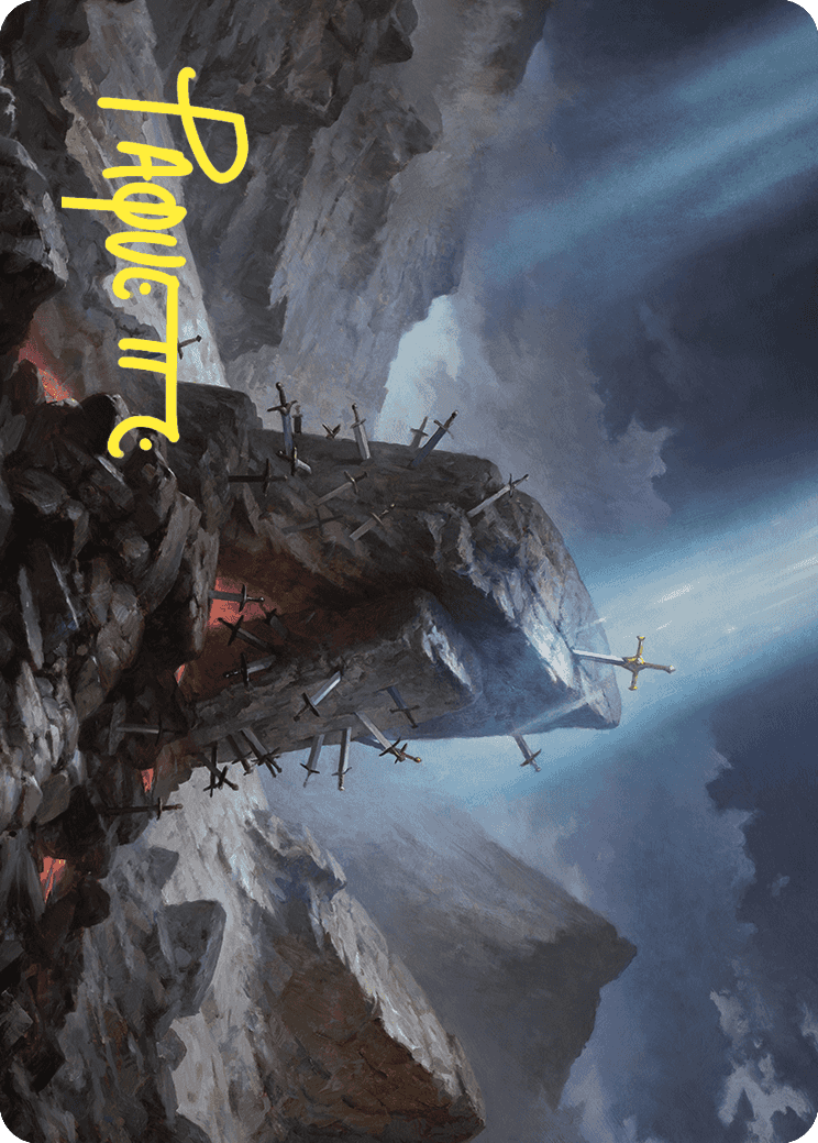 The Irencrag Art Card (Gold-Stamped Signature) [Wilds of Eldraine Art Series]-1