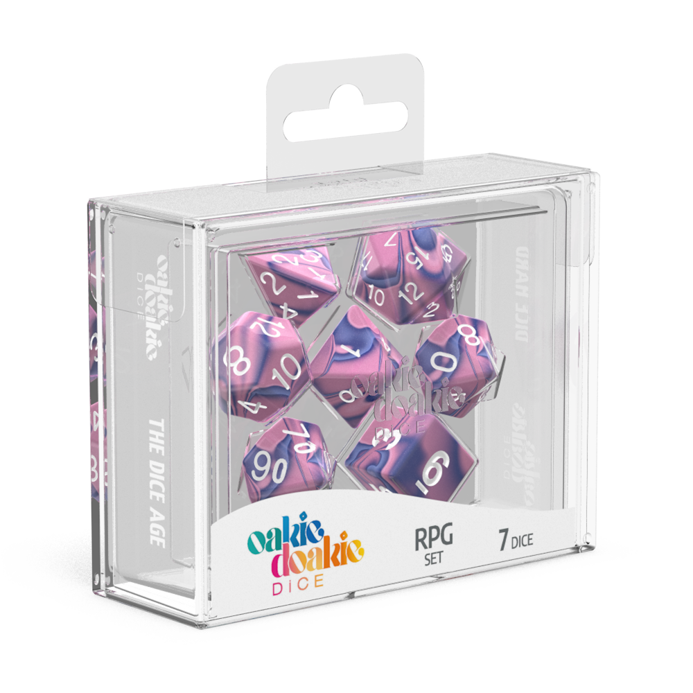 Oakie Doakie Dice RPG Set GemiDice - Venus (7)-1