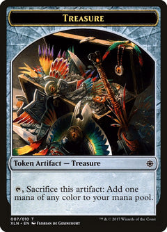Saproling // Treasure (007) Double-Sided Token [Explorers of Ixalan Tokens]-2