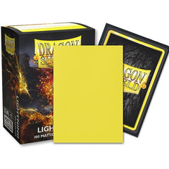 Sleeves - Dragon Shield - Box 100 - Standard Size Dual Matte Lightning Yellow Ailia-1