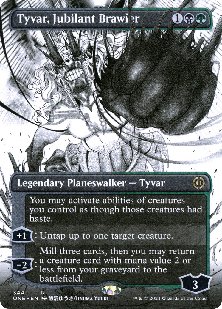 Tyvar, Jubilant Brawler (Borderless Manga) [Phyrexia: All Will Be One]-1