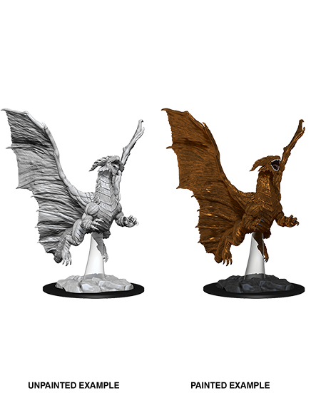D&D Nolzurs Marvelous Unpainted Miniatures Young Copper Dragon-1