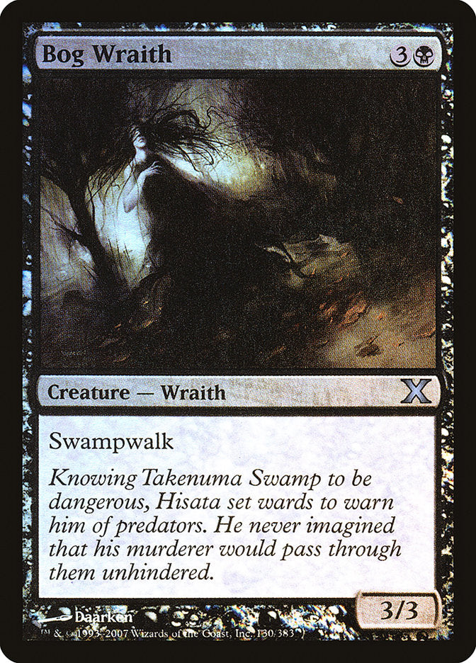 Bog Wraith (Premium Foil) [Tenth Edition]-1