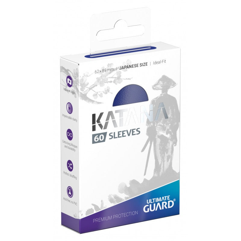 Ultimate Guard Katana Japanese Size Sleeves Blue (60)-1