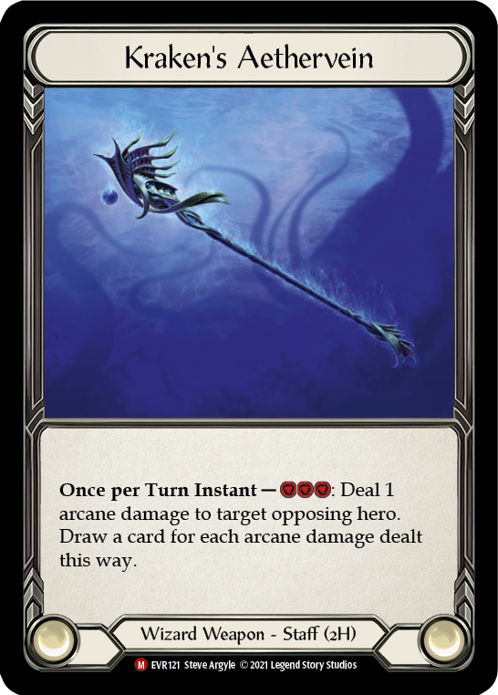 Kraken's Aethervein [EVR121] (Everfest)  1st Edition Cold Foil-1