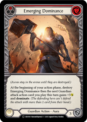 Emerging Dominance (Red) [U-CRU038] (Crucible of War Unlimited)  Unlimited Rainbow Foil