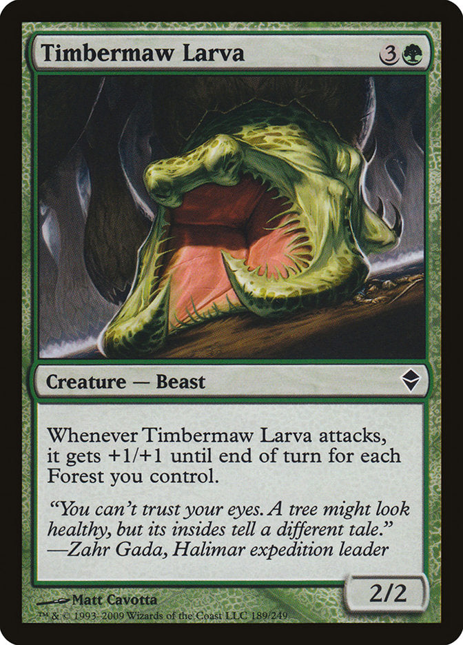 Timbermaw Larva [Zendikar]-1