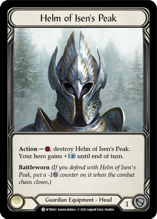 Helm of Isen's Peak [U-WTR042] (Welcome to Rathe Unlimited)  Unlimited Rainbow Foil-1