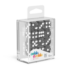 Oakie Doakie Dice D6 16 mm Speckled - Black (12)-1