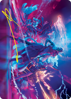 Prismari Command Art Card (Gold-Stamped Signature) [Strixhaven: School of Mages Art Series]-1