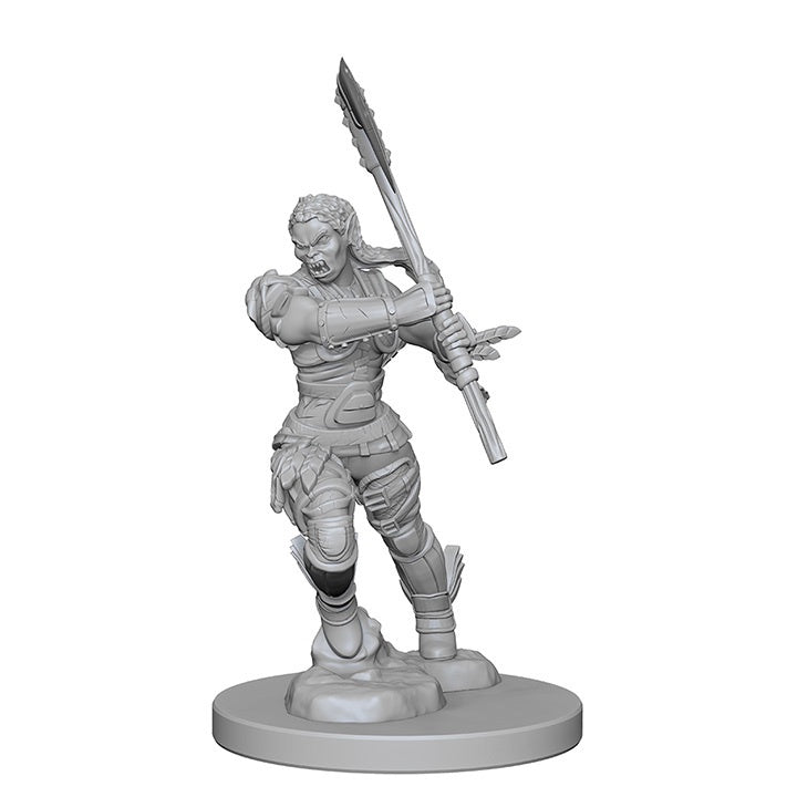 Pathfinder Deep Cuts Unpainted Miniatures Half-Orc Female Barbarian-1