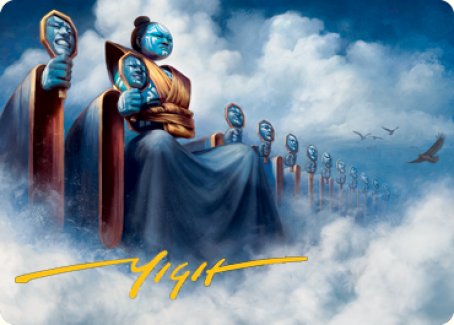 Myojin of Cryptic Dreams Art Card (Gold-Stamped Signature) [Kamigawa: Neon Dynasty Art Series]-1