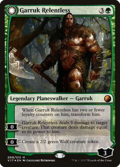 Garruk Relentless // Garruk, the Veil-Cursed [From the Vault: Transform]-1